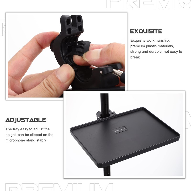 Milisten 1 x Microphone Stand, Music Stand, Shelf, Music Stand,