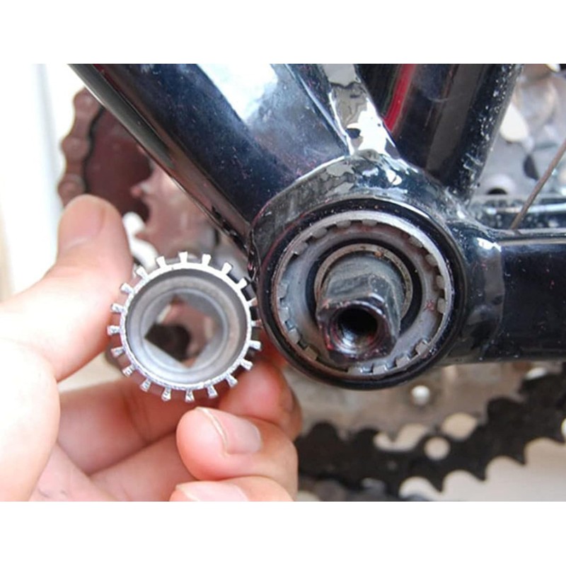 Yrlehoo Bicycle Bottom Bracket Remover, Tool Crank Puller Remover, 24mm