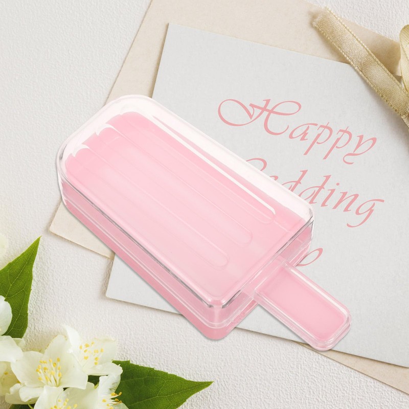 Ice Cream Candy Boxes, Clear Plastic Party Favor Containers