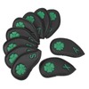 10 PCS Golf Club Head Covers Four Leaf Clover Pattern