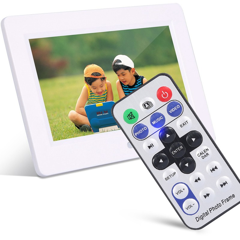 7inch Screen 1024X600 Digital Photo Frame Clock Music Video Player