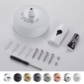 JOOM Retractable Clothesline Stainless Steel Heavy Duty 9Feet(MAX) for Hanging Drying in Bathroom Laundry Hotels, Chrome Finish,Round Style (Round B, White)