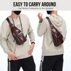 WeeDee Sling Bag Leather Shoulder Bag Chest Bag Shoulder Bag