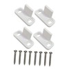TEHAUX 2 Sets Barn Door Stoppers with Floor Guides Prevent