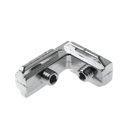 CNCMANS 4 x T Slot T-Nut Inner Bracket with Screws Aluminium Profile 90°L Shape Zinc Alloy Profile EU-3030, 90° Inner Corner Connector for Aluminium Extrusion Profile EU Series