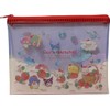 サンリオ キャラクターズ アクセサリー コスメ フラット ビニールポーチ ファスナーケース バッグ 18×13.5cm (ストロベリー)