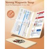 Slohif Car Registration and Insurance Card Holder with Magnetic Shut