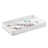 iDesign Gia Metal Guest Towel Tray, Non-Slip Vanity Board for