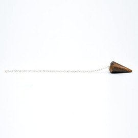 DOJA Barcelona DOJA Barcelona | Pendel Anh?nger Tigerauge | Chakra Steine Edelstein Kette mit 7 Kristalle Heilsteine+Tigerauge Stein | Heilsteine, Kristall Kette mit Steinanh?nger, Bergkristall Halskette