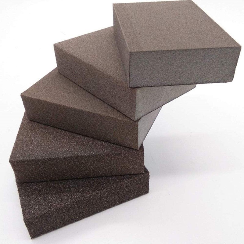 STEBRUAM 5 Pieces Sanding Sponges,Coarse and Fine Sanding Blocks -60/80/100/120/240
