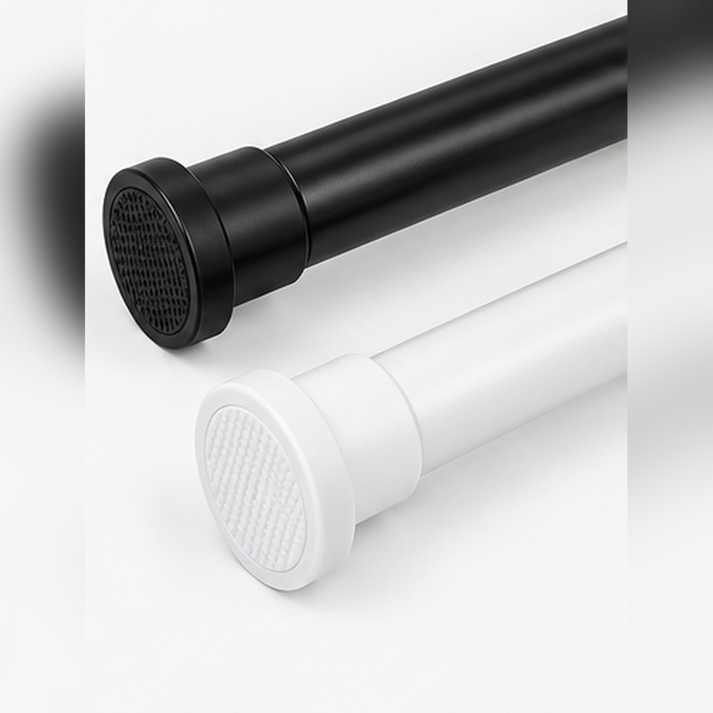Adjustable Tension Shower Curtain Rod for Bathroom – Stainless Steel