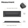 Ravinte Pack of 2 Black Cabinet Handles Sliding Door Handles