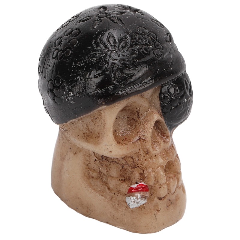 4PCS/Set Tire Valve Cap Skull Shape with Rubber Ring for