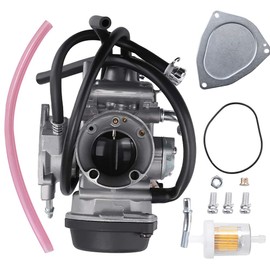 Saihisday 13200-07G01 36mm Carburetor for Suzuki LTZ400 Kawasaki KFX400 Arctic Cat DVX400 2003 2004 2005 2006 2007 w/Fuel Filter Gasket Carb Rebuild Kit
