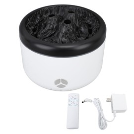 Flame Essential Oil Diffuser 500ml Aroma Diffuser Aromatherapy Diffuser Mist Humidifier with Remote Control for Home Office 100‑240V White US Plug