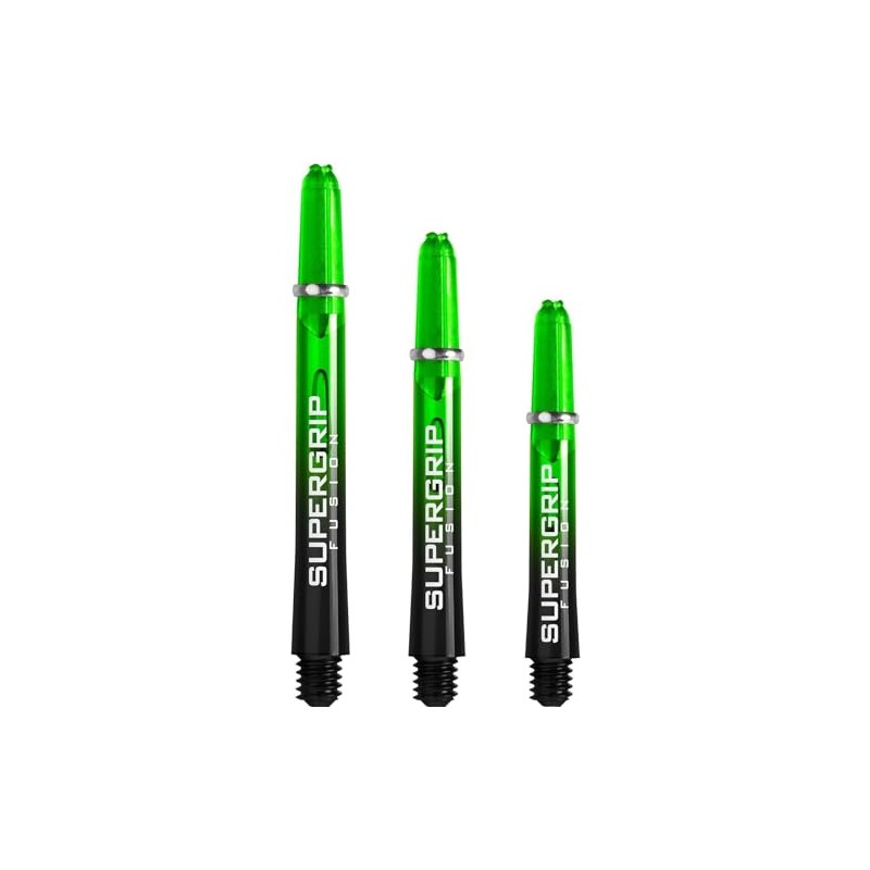 Harrows Supergrip Fusion Green - Dart Shafts Medium