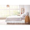 Ruffled Bed Skirt Queen Size with 12 in Drop &
