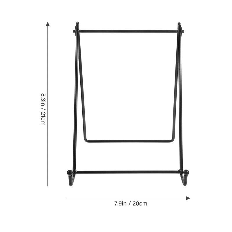 PRETYZOOM Photo Frame Stand Desktop Metal Plate Holder Artistic Work