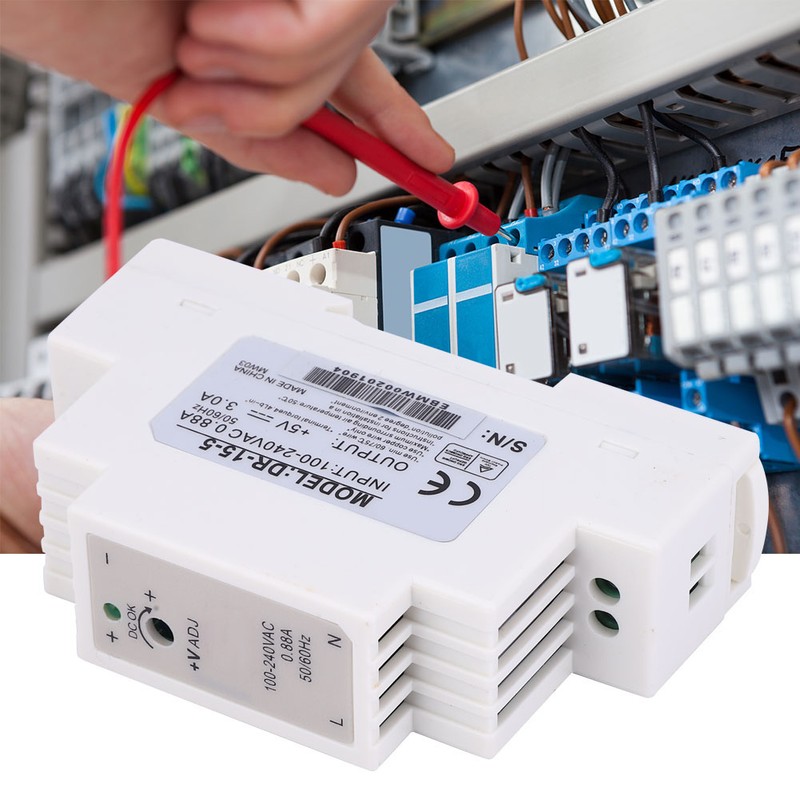 DR-15-5 DIN Rail Single Output Switching Power Supply 15W 5V