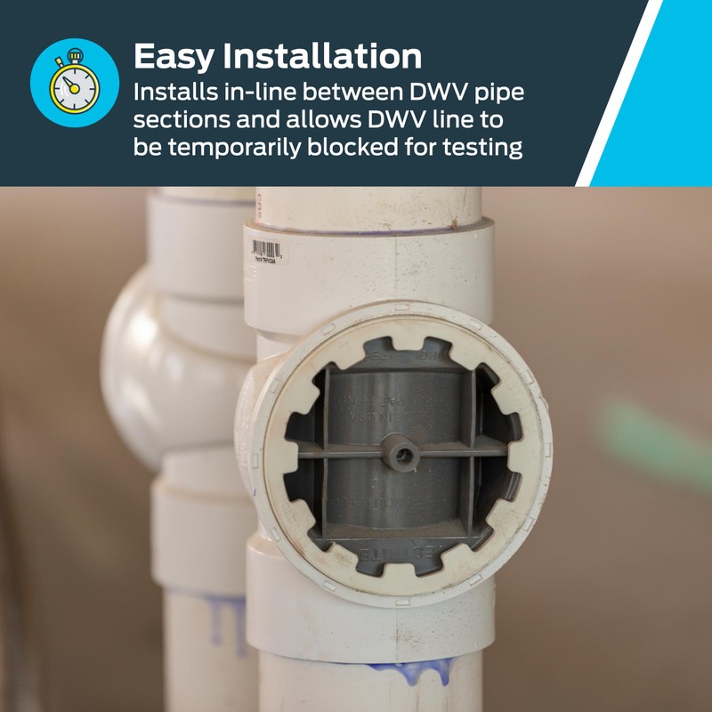 Holdrite TRPVC3A PVC DWV Test/Cleanout Tee with Plug