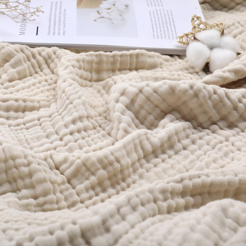 Yoofoss Muslin Blanket 100% Organic Cotton Throw Large 50" x