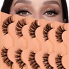Wispy Eyelashes Fluffy False Eyelash Natural Look Wispy Clear Band