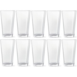Circleware 04128/AM Huge 24-Piece Set of Highball Tumbler Drinking Glasses 16 oz. Home & Kitchen Party Heavy Base Clear Glassware Cups for Water, Beer, Juice, Ice Tea, Bar Beverages Simple Home 24pc