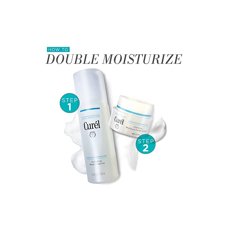 Curel Japanese Skin Care Intensive Face Moisturizer Cream, Face Lotion