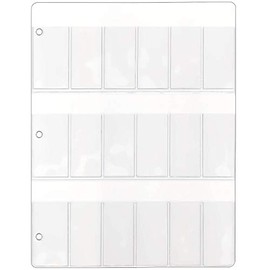 StoreSMART - Glass Slide 3-Ring Binder Page - Holds 18 Glass Slides - 25-Pack - RSL3182-25