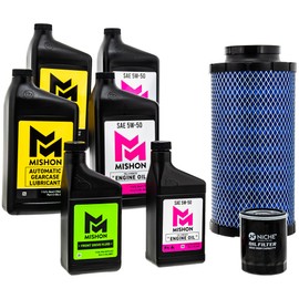 MISHON Full Service Engine Oil Change Kit 5W-50 for Polaris RZR XP 1000 4 RS1