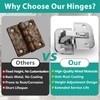 2 Pcs 343.90.710 Pie Cut Corner Hinge - 78 Degree