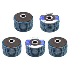 raseparter 50 PCS 4.5 Inch x 7/8Inch Flap Disk Grinder Wheels 40 Grit T29 Aluminum Oxide Abrasives Suitable for Grinding All Kinds of Non-Ferrous Metals, Plastics and Wood
