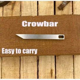 Unbranded EDC Stainless Steel Pry Bar Travel Mighty Mini Keychain Carton Opener Camping Gi