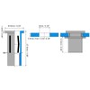 sourcing map M6 Multi-Grip Rivet Nuts, 8 Pieces, Pre-Drilled Shank,