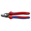 KNIPEX Tools - Cable Shears, Twin Cutting Edge, Multi-Component, Tethered
