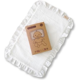 Thermikoa Baby Mattress Protector for Large Baby Mattress, 100% Muslin Cotton and Terry Towelling, Absorbent Protection without Plastic, 1 Piece 50 x 30 cm, Ideal for Baby Seat, Cradle or Moses Basket