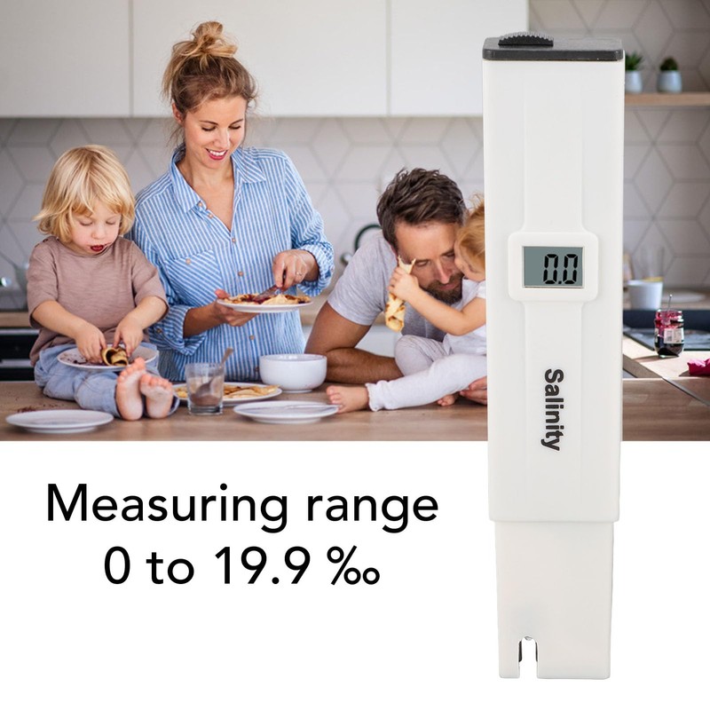 Digital Salt Tester, Accurate Salinity Meter for Kitchen Food, Brine