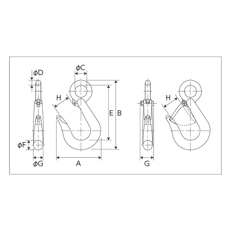 OH Slim Hook without Safety Lever WS-05