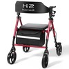 Walkers for Seniors with Seat, Foldable Rolling Walker with Durable