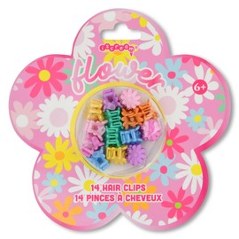 iscream Set of 14 Colorful .5" Mini Claw Hair Clips - Flower Power Daisies