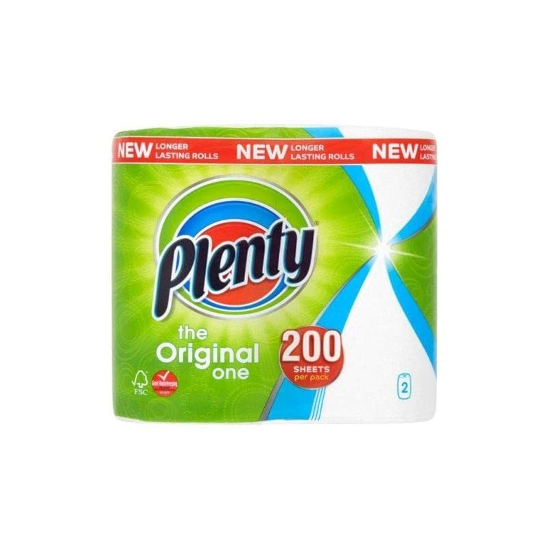 Plenty Double Kitchen Roll Ref BOUNTYN Pack 2 170020