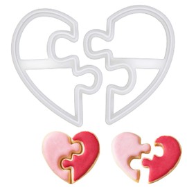 Heart Puzzle Cookie Cutter, 1 Piece. Bakerlogy