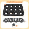 Tideme 2 Pcs Mini Cheesecake Pans, 12-Cavity Muffin Cupcake Pans