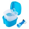 Denture Box Cleaning Set with Denture Brush, Denture Box Prosthesis