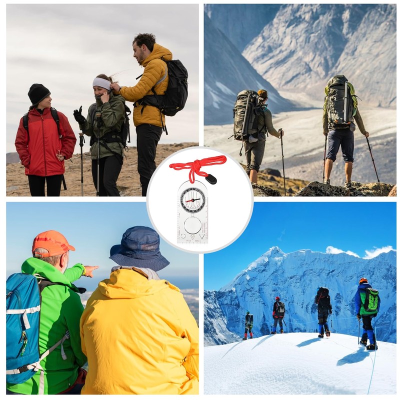 Compass Navigation, Portable Hiking Compass for Navigation, Lightweight Outdoor Compass