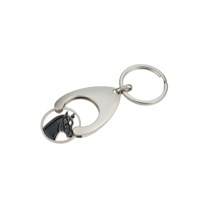 Stainless Steel Coin Holder with Horse head coin black
