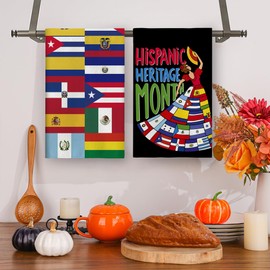 Yarcooly Hispanic Heritage Month Decorations Latin American Kitchen Towels Spanish Classroom Decorations National Hispanic Heritage Month Decorations for Classroom Home