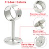 Biaungdo 4 Pcs 1-1/4 Inch Ceiling Curtain Rod Bracket, Heavy