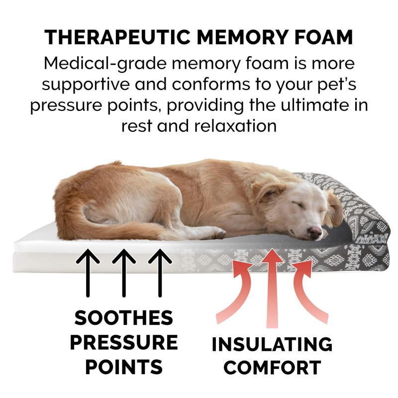 Furhaven Memory Foam Dog Bed for Large Dogs w/ Removable