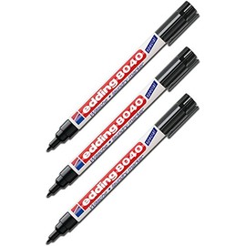 Edding Laundry Marker 8040 (Pack of 3, Black)